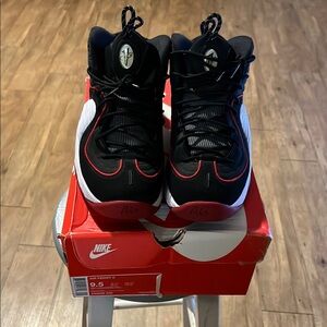 Nike Air Penny 5 Black and Red High-Tops